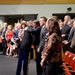 Secretary of defense and retired Army Capt. Florent Groberg share an embrace during his Medal of Honor Hall of Heroes induction ceremony