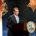 Secretary of defense speaks during the Medal of Honor Hall of Heroes induction ceremony for retired Army Capt. Florent Groberg