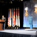 Retired Army Capt. Florent Groberg speaks at his Medal of Honor Hall of Heroes induction ceremony