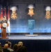 Retired Army Capt. Florent Groberg speaks at his Medal of Honor Hall of Heroes induction ceremony