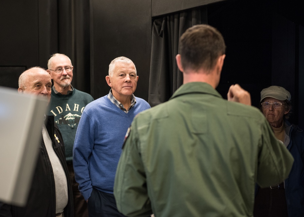 Members of the Hillcrest Country Club visit Gowen Field