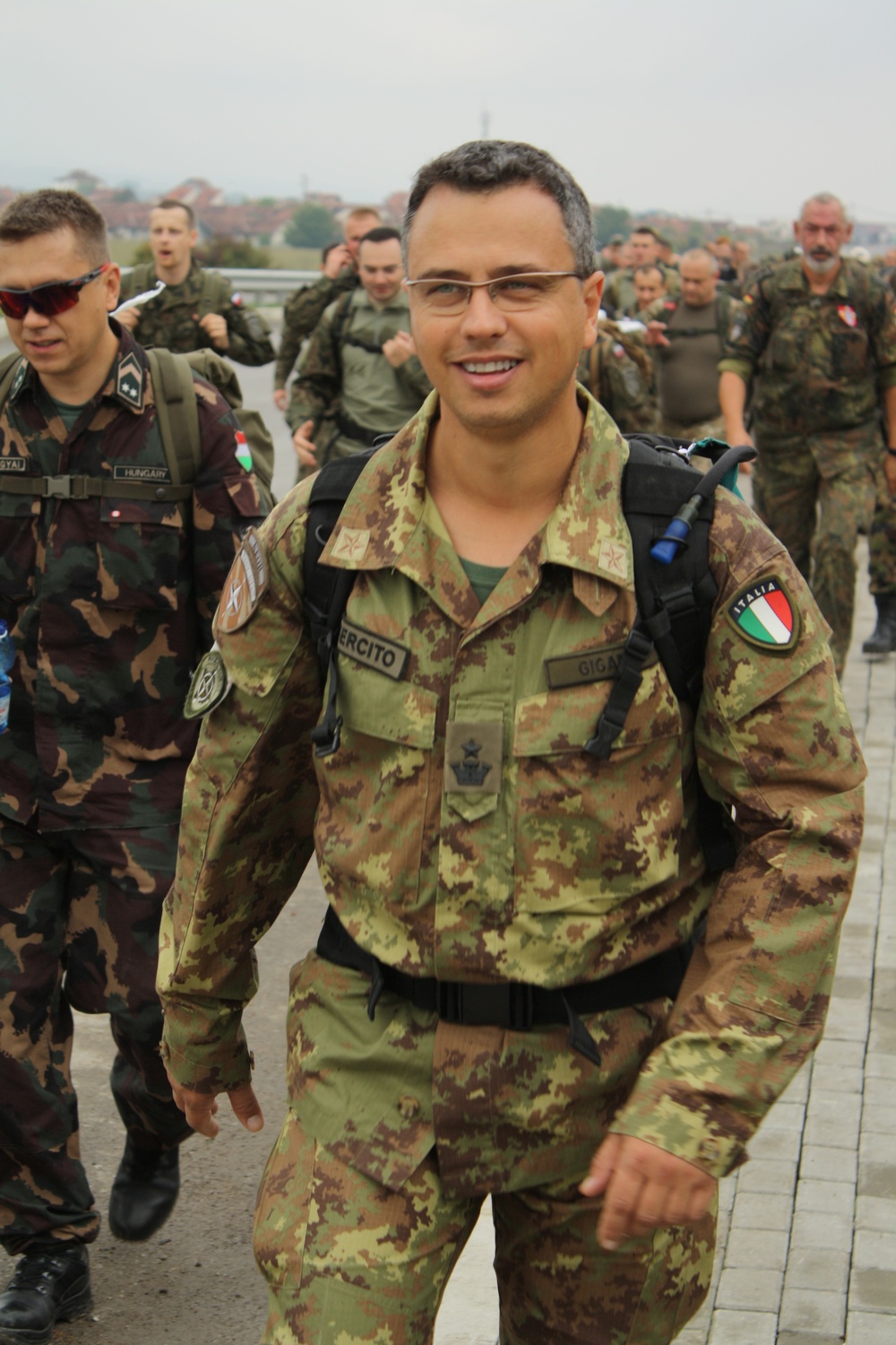 Nearly 1,000 multinational Soldiers complete DANCON march in Kosovo