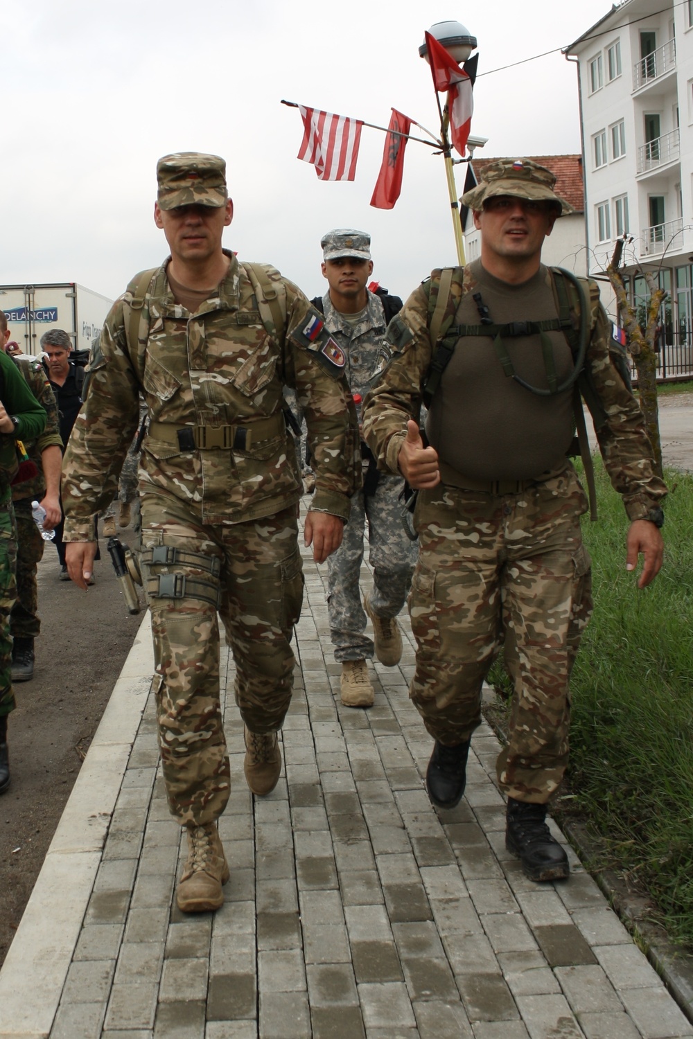 Nearly 1,000 multinational Soldiers complete DANCON march in Kosovo