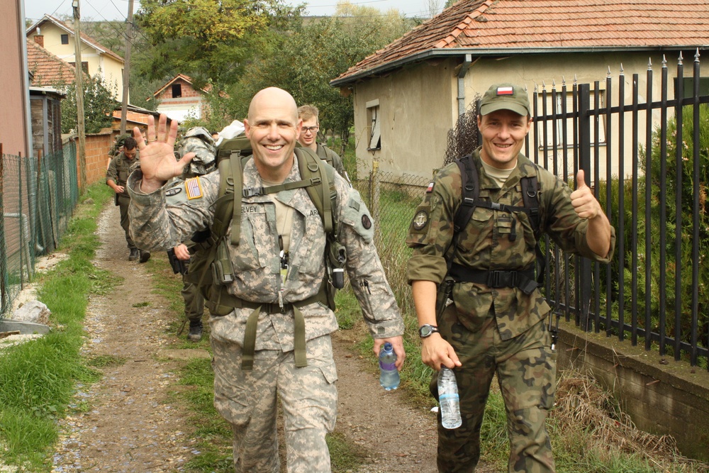 Nearly 1,000 multinational Soldiers complete DANCON march in Kosovo