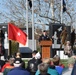 Brig. Gen. Scott Morcomb, commanding general of the 11th Theater Aviation Command, is the keynote speaker at Elizabethtown Veterans Day Ceremony