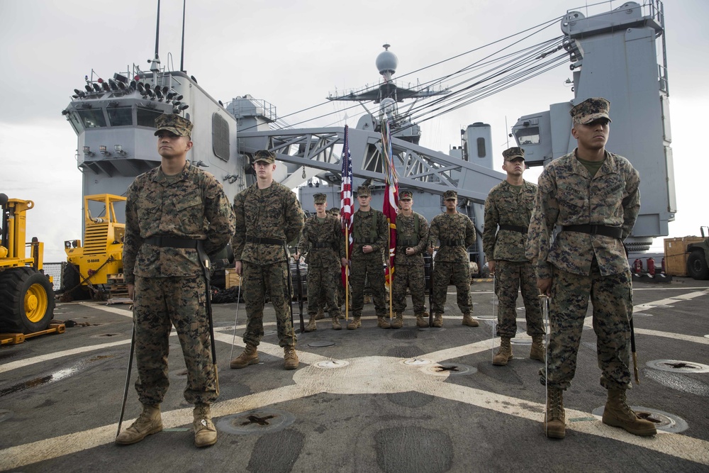 Marines celebrate Corps’ birthday aboard USS Rushmore