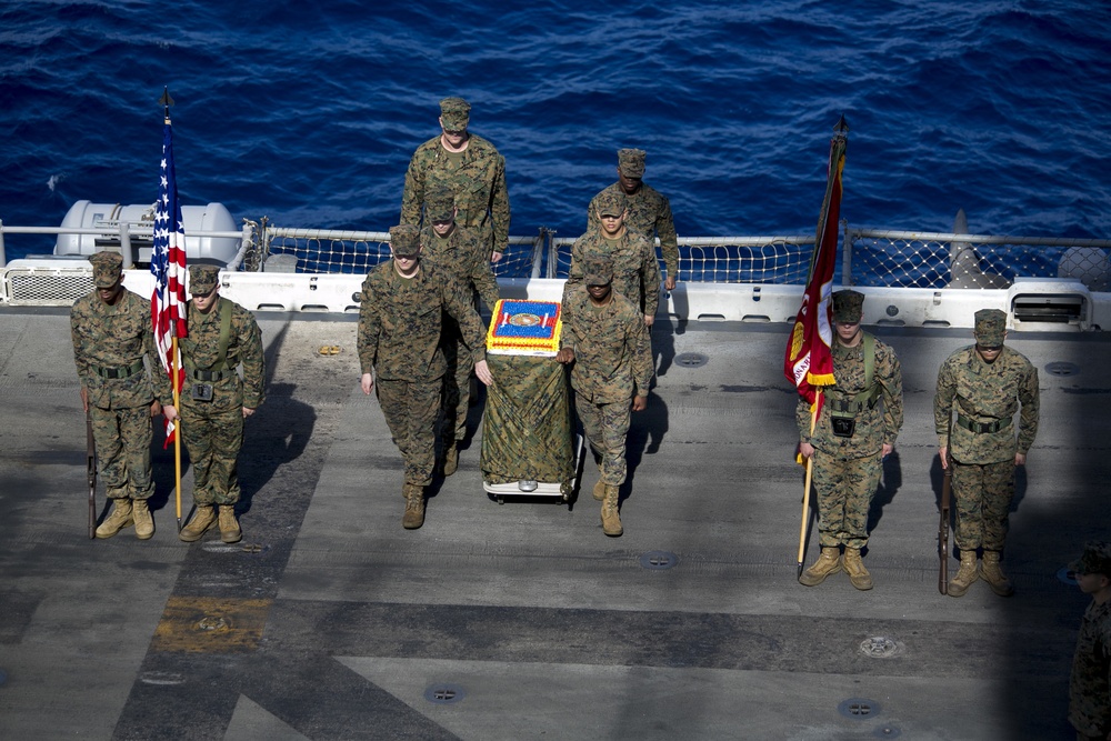 15th MEU Marines celebrate birthday aboard USS Essex