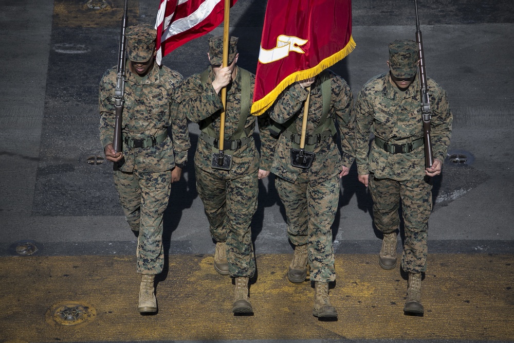 15th MEU Marines celebrate birthday aboard USS Essex