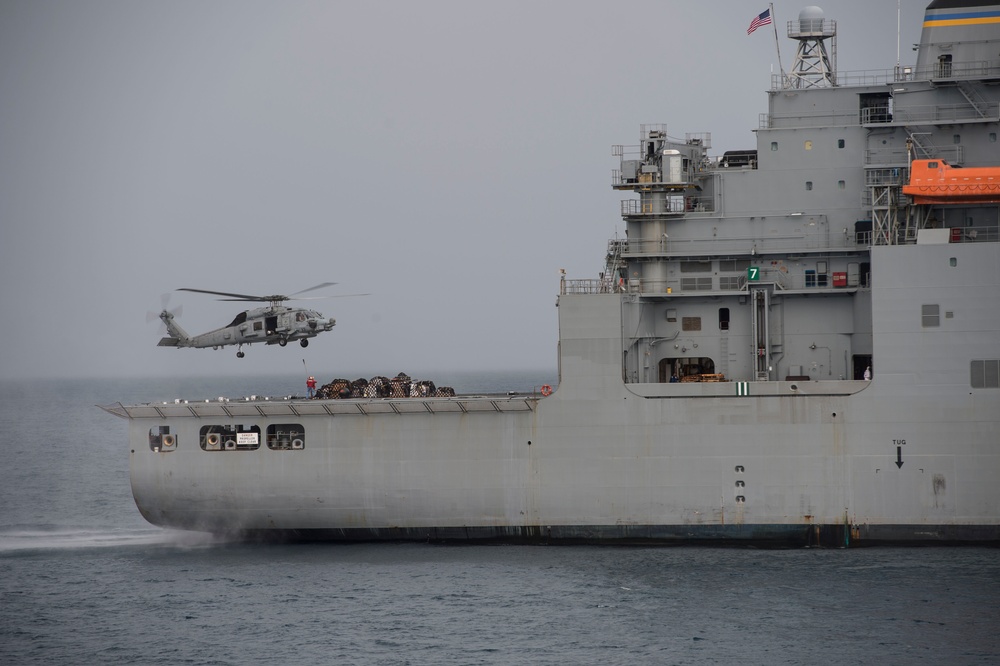 Littoral Combat Ship USS Fort Worth (LCS 3) Replenishment at Sea