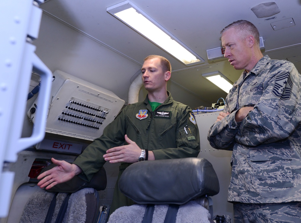 AFMC Command Chief visits Team JSTARS