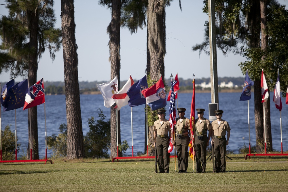 Ground Supply School change of command ceremony