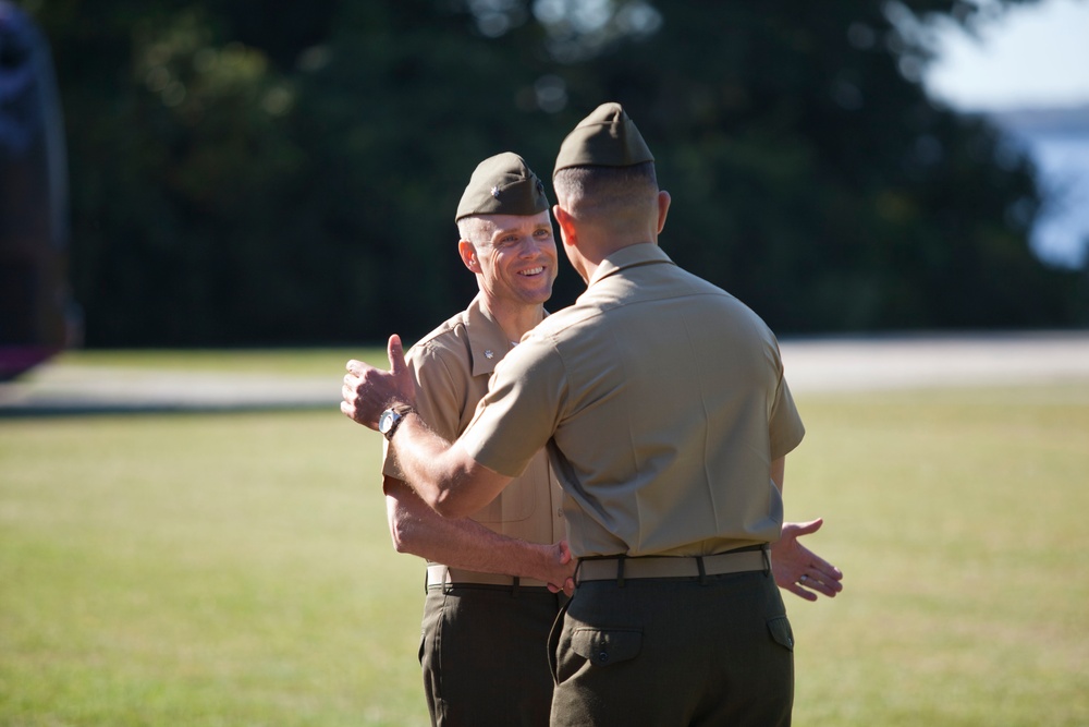 Ground Supply School change of command ceremony