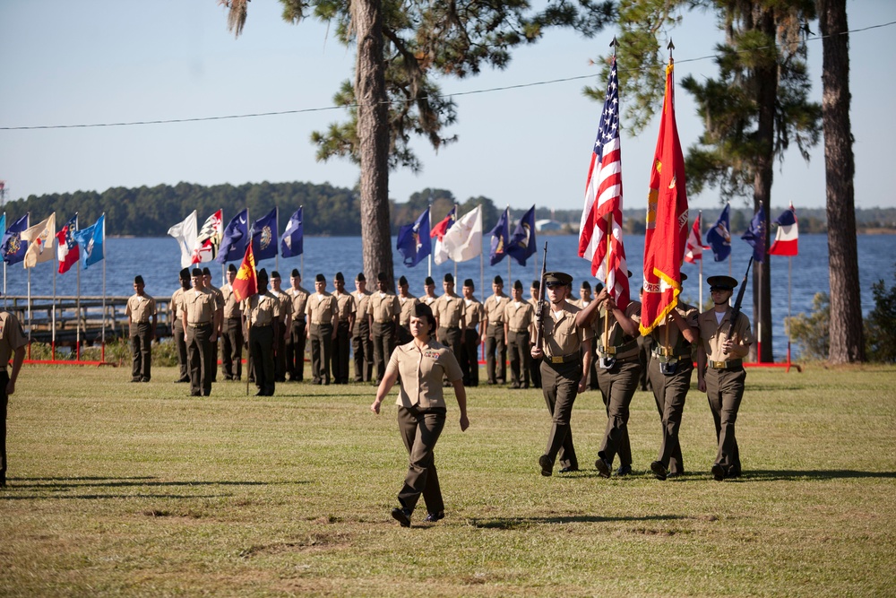 Ground Supply School change of command ceremony