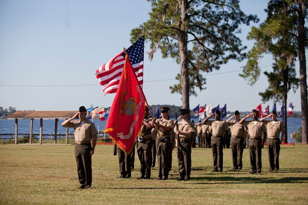 Ground Supply School change of command ceremony