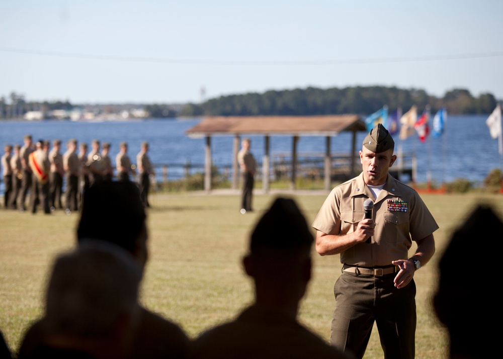 Ground Supply School change of command ceremony