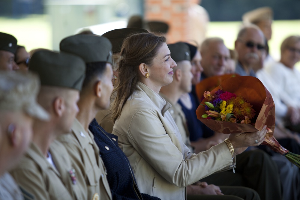 Ground Supply School change of command ceremony