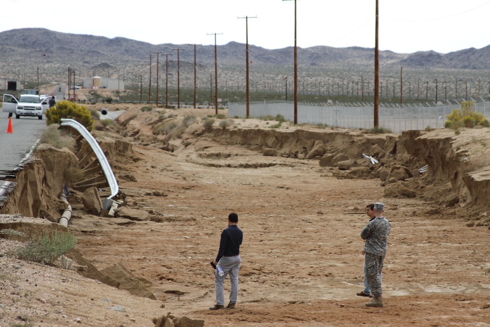 Corps sends team to Fort Irwin to assess recent storm damage