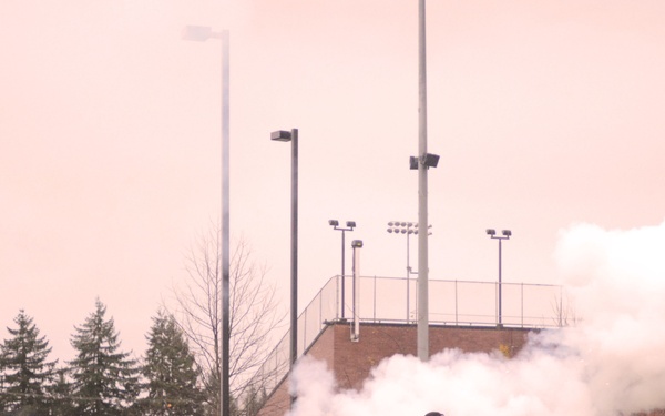 Division Artillery (DIVARTY) rendered gun salute during the Korean War Veteran Salute on November 13, 2015