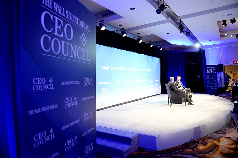 Secretary of defense provides remarks on global security in the 21st Century at the Wall Street Journal Chief Executive Officer Council annual meeting