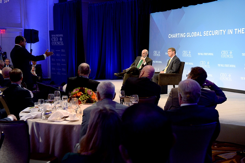 Secretary of defense provides remarks on global security in the 21st Century at the Wall Street Journal Chief Executive Officer Council annual meeting