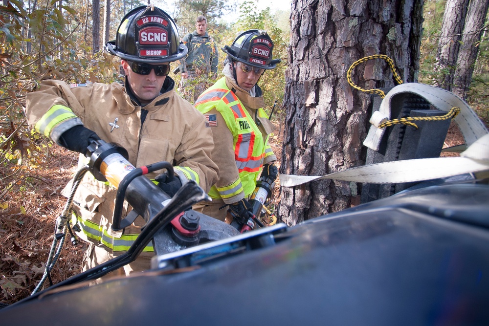 SC Guard trains for emergency vehicle extraction