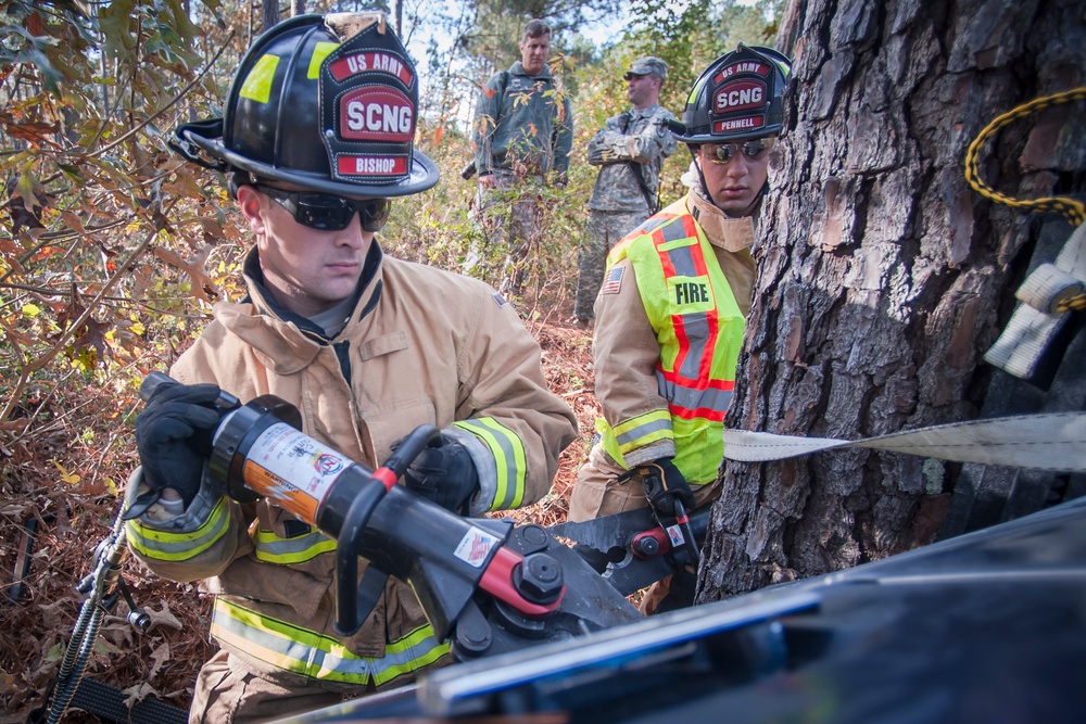 SC Guard trains for emergency vehicle extraction