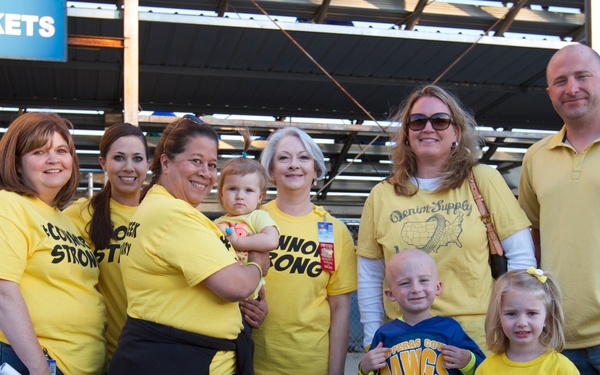 Donning yellow for Connor's support