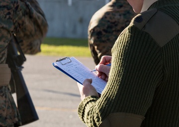 Marine recruits pass initial drill evaluation on Parris Island