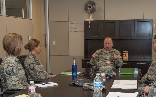 Command chief master sergeant of the Air National Guard visits Wyoming