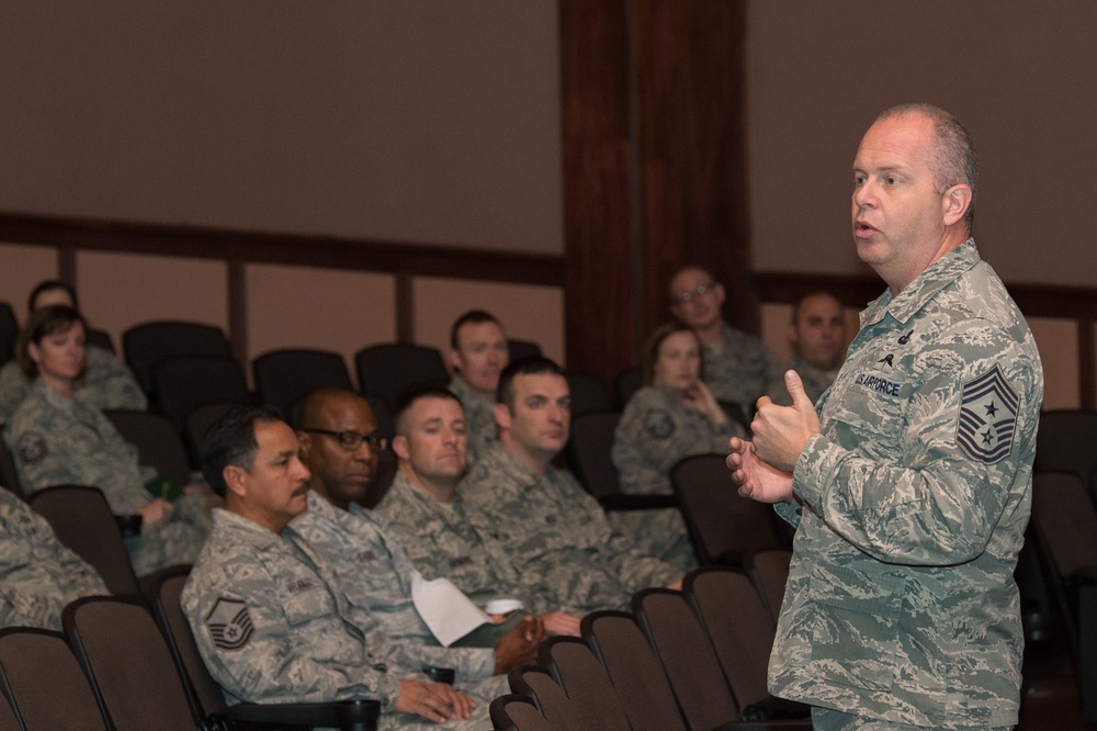 Command chief master sergeant of the Air National Guard visits Wyoming