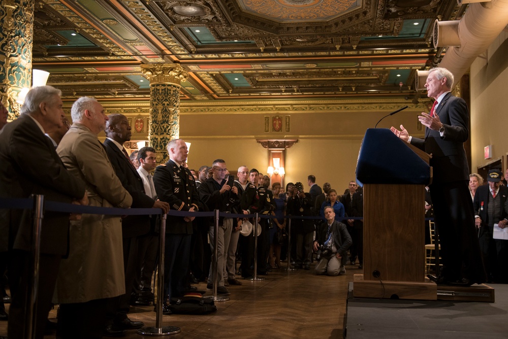 Breakfast before 2015 Veterans Day parade