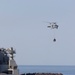 USS Kearsarge (LHD 3) conducts vertical replenishment at sea
