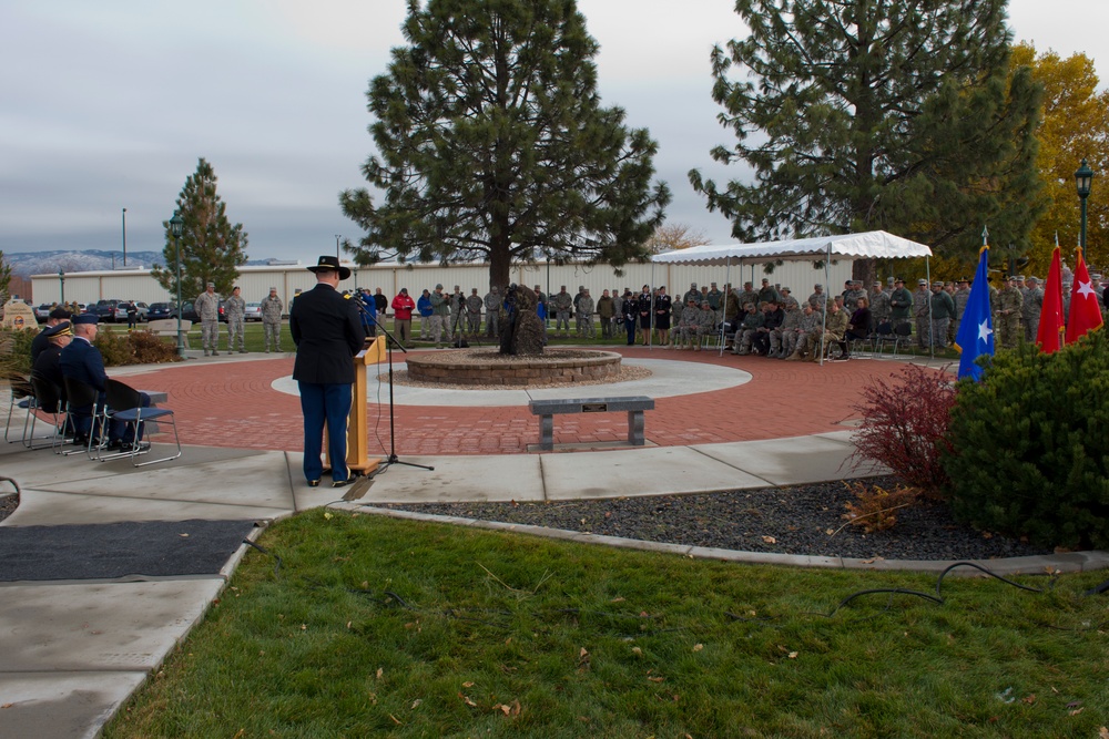 Gowen Field Memorial Park Dedication, Fall 2015