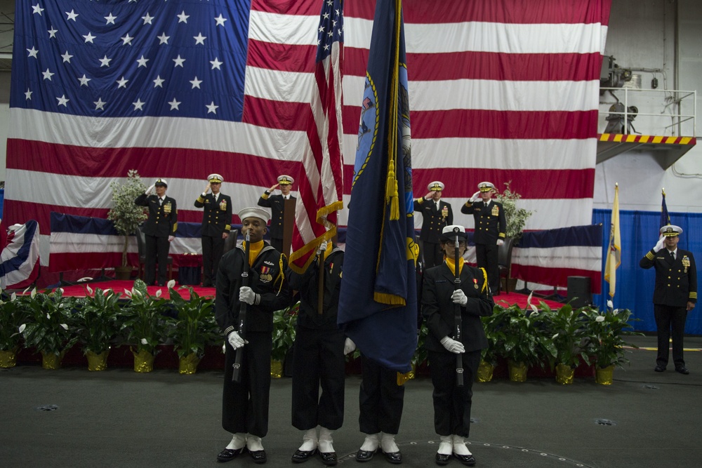 USS Dwight D. Eisenhower change of command