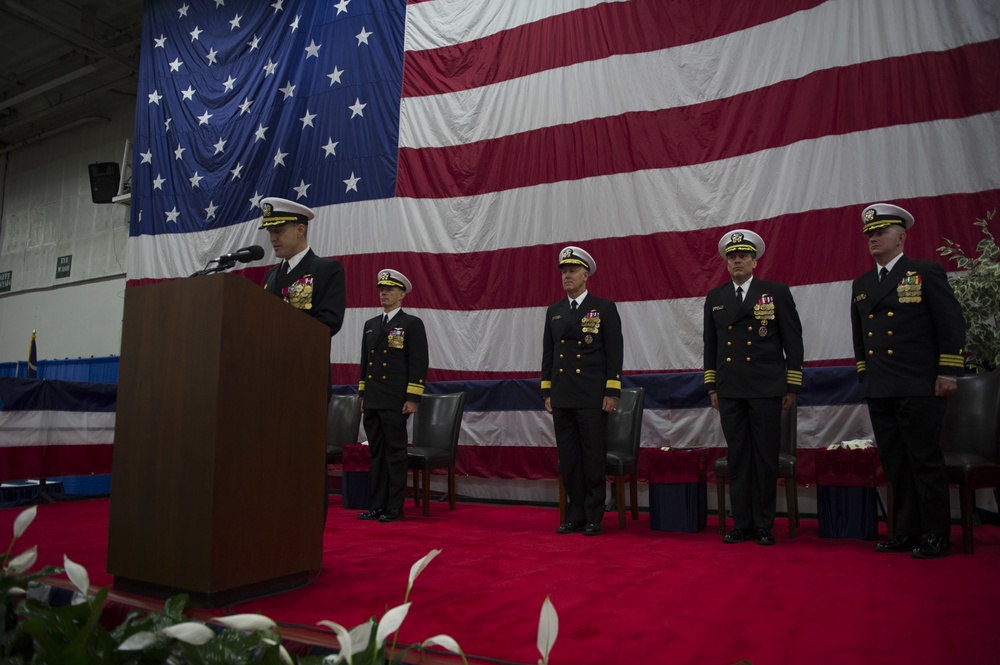 USS Dwight D. Eisenhower change of command