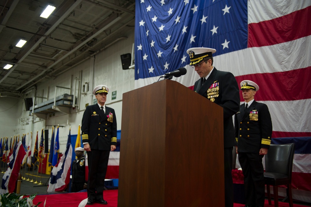 USS Dwight D. Eisenhower change of command