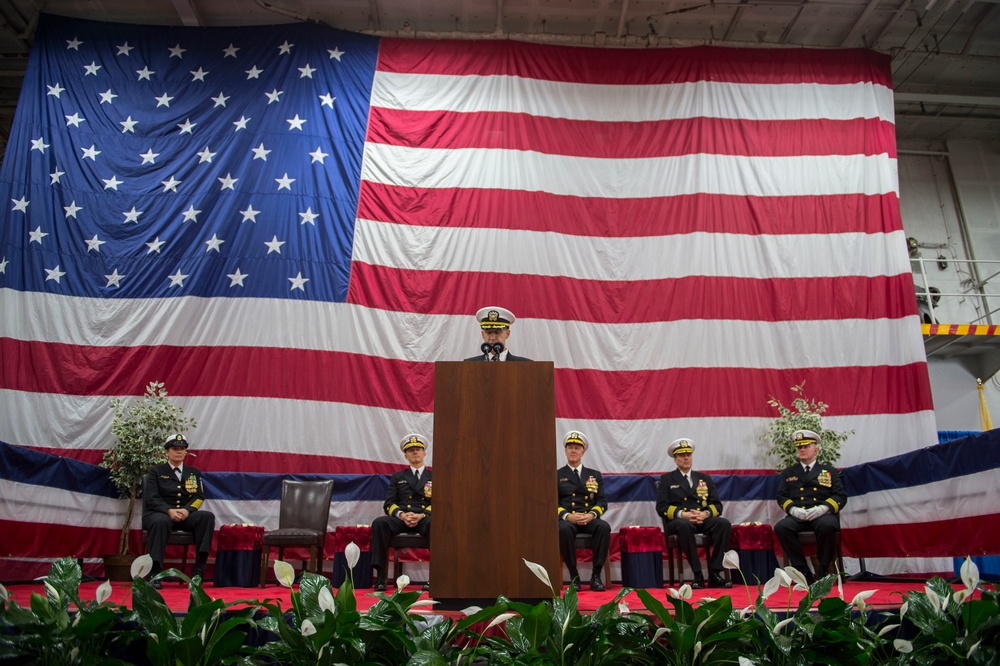 USS Dwight D. Eisenhower change of command