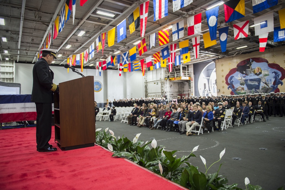 USS Dwight D. Eisenhower change of command