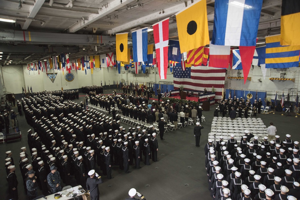 USS Dwight D. Eisenhower change of command