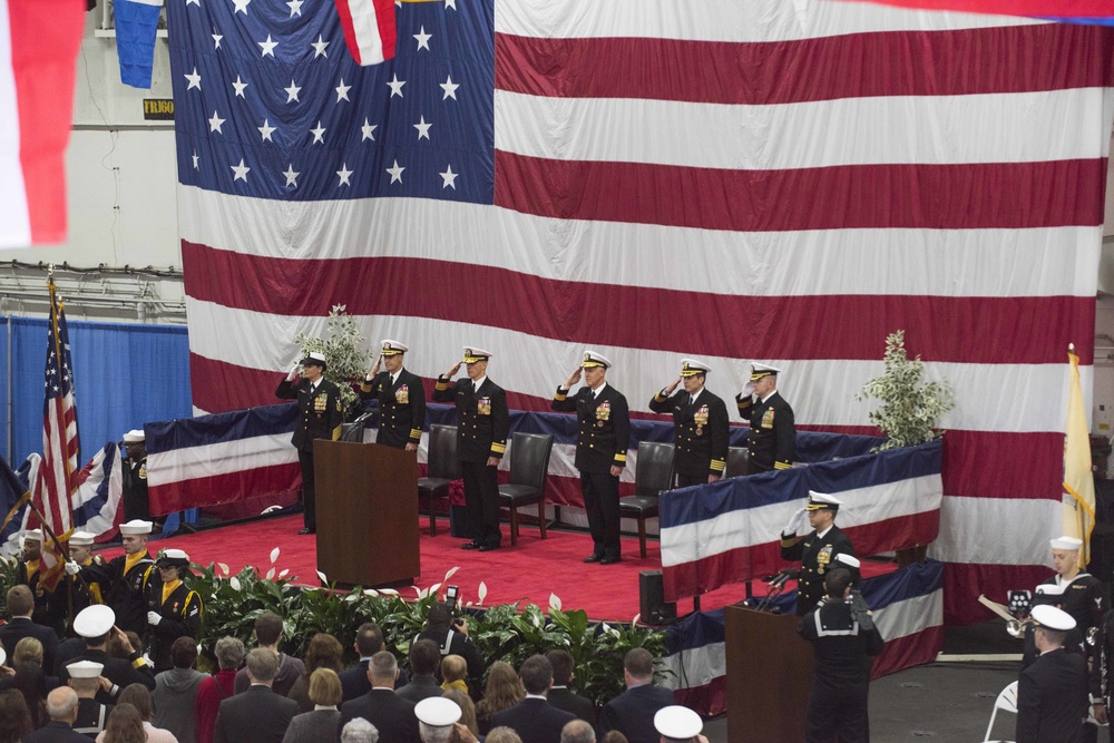 USS Dwight D. Eisenhower change of command