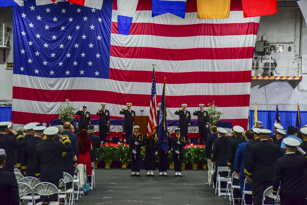 USS Dwight D. Eisenhower change of command