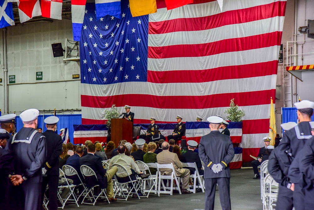 USS Dwight D. Eisenhower change of command