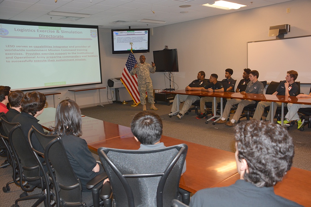 Fort Lee area students tour high-tech facility