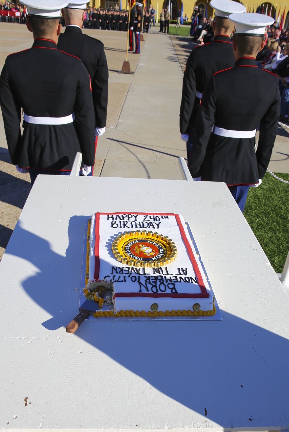 240th Marine Corps Birthday Cake Cutting Ceremony