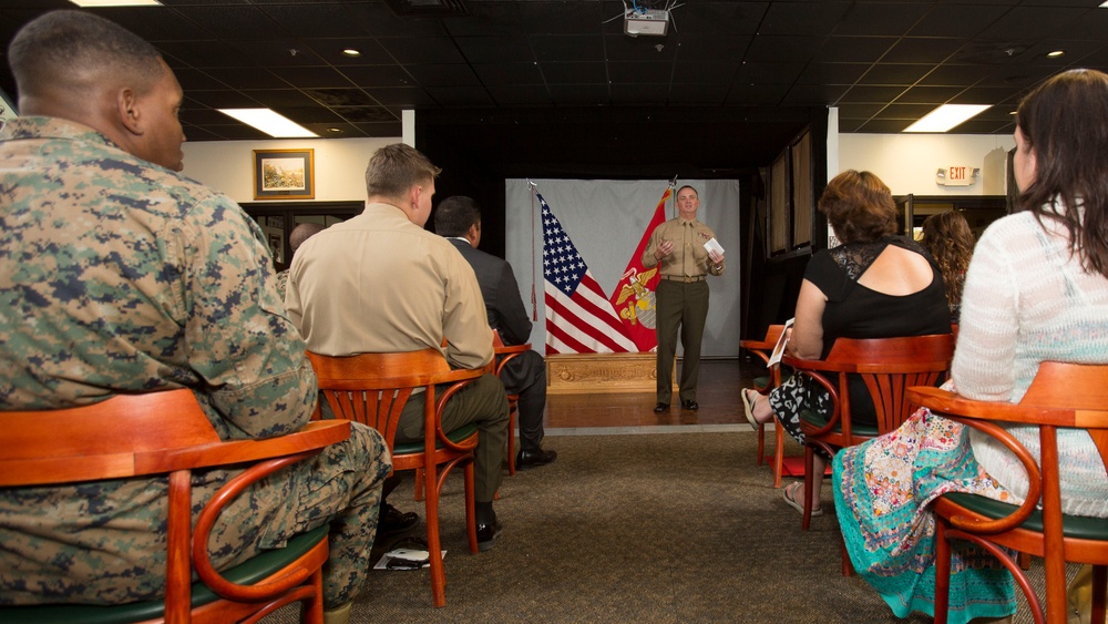 MGySgt Paul Bishop Retirement Ceremony