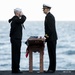 USS Harry S. Truman Sailors participate in burial at sea ceremony