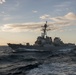 USS Bulkeley (DDG 84) transits the Atlantic Ocean