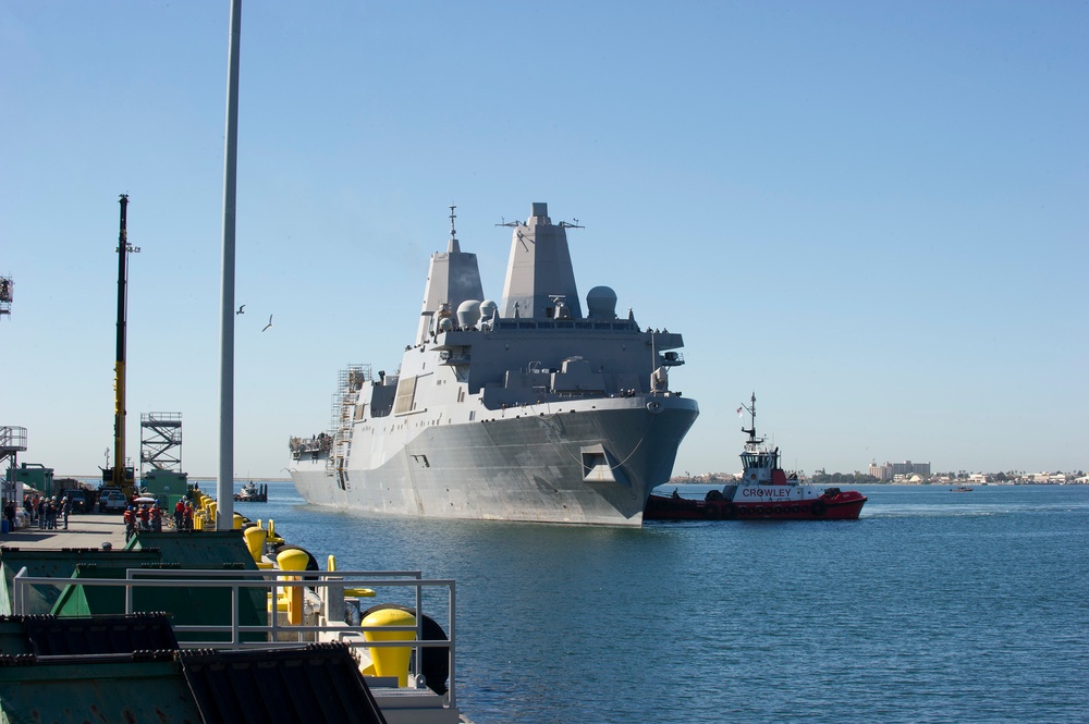 USS San Diego returns to port