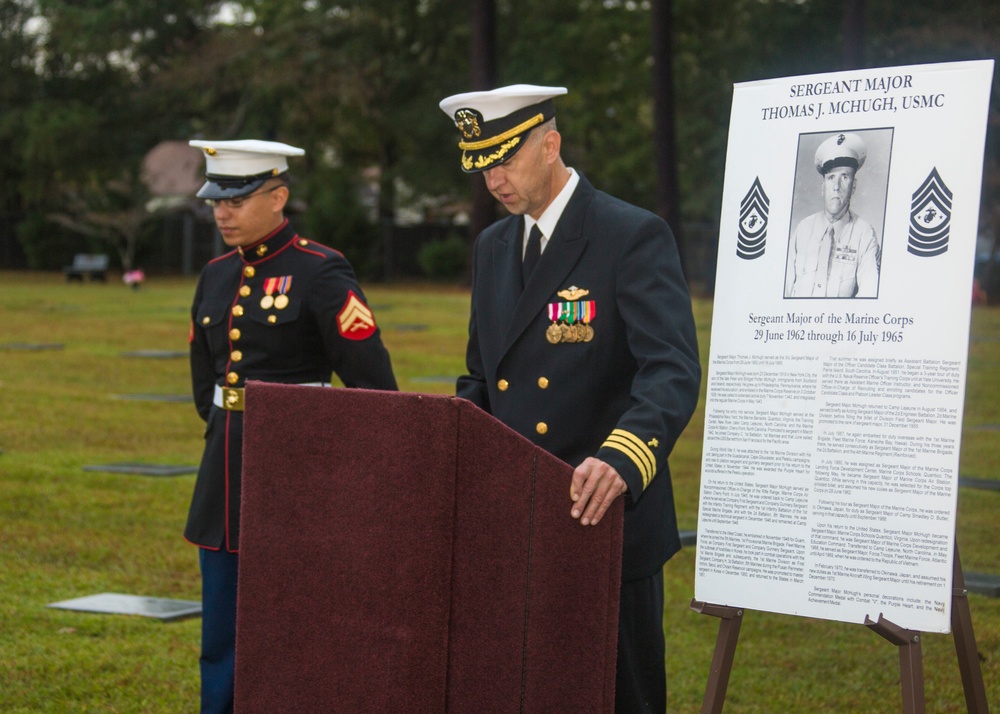 Sgt. Maj. McHugh Wreath-Laying Ceremony