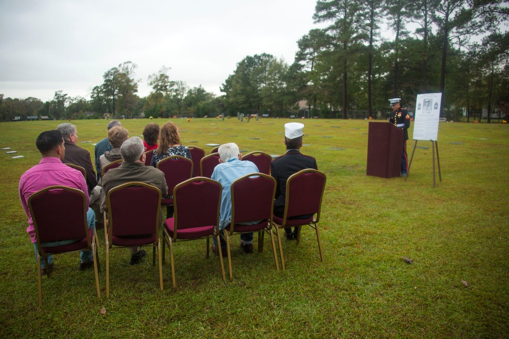 Sgt. Maj. McHugh Wreath-Laying Ceremony